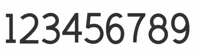 创粗黑数字字体