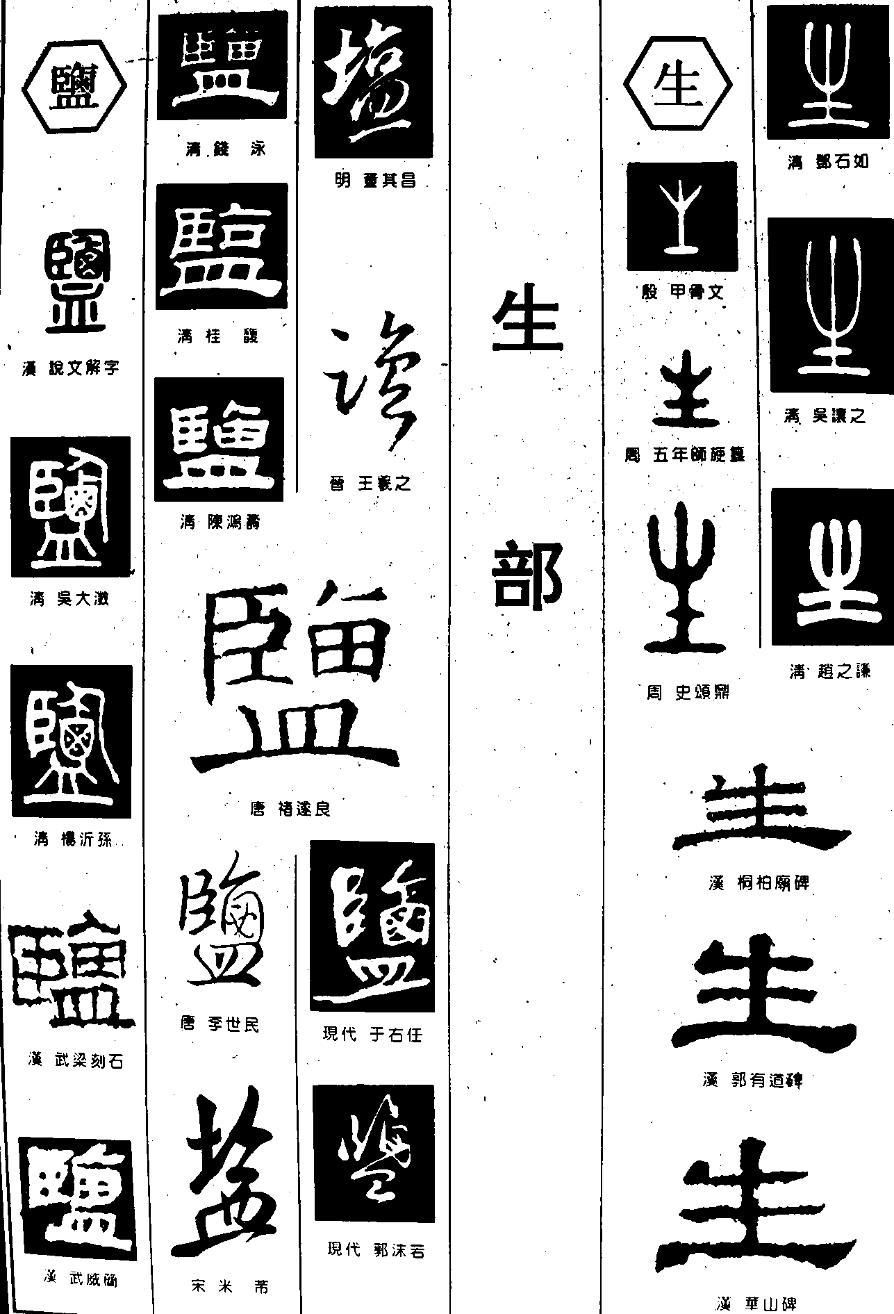 临生 艺术字 毛笔字 书法字 繁体 标志设计 
