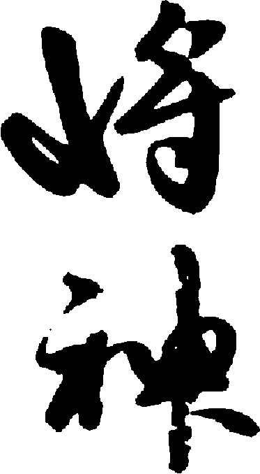 将神 艺术字 毛笔字 书法字 繁体 标志设计 